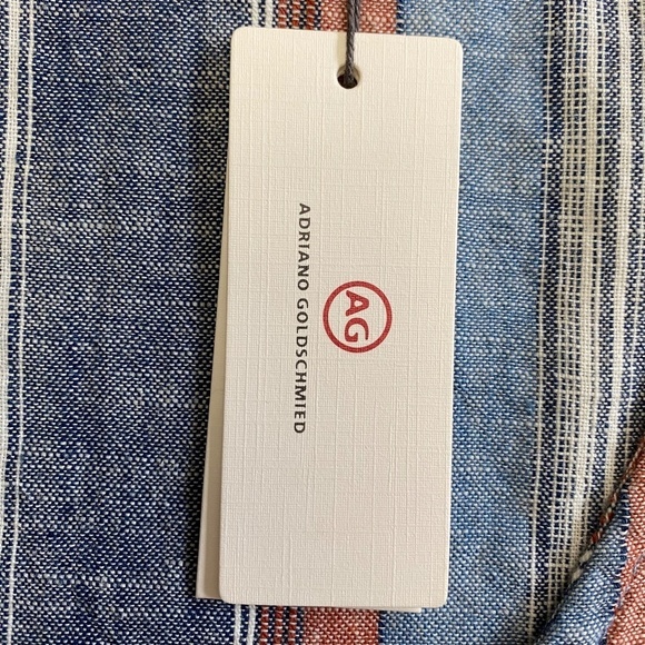 AG Cynthia Tie Front Tank, Striped, Blue Fig Multi, Small NWT - Picture 5 of 14